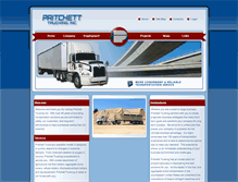 Tablet Screenshot of pritchetttrucking.com